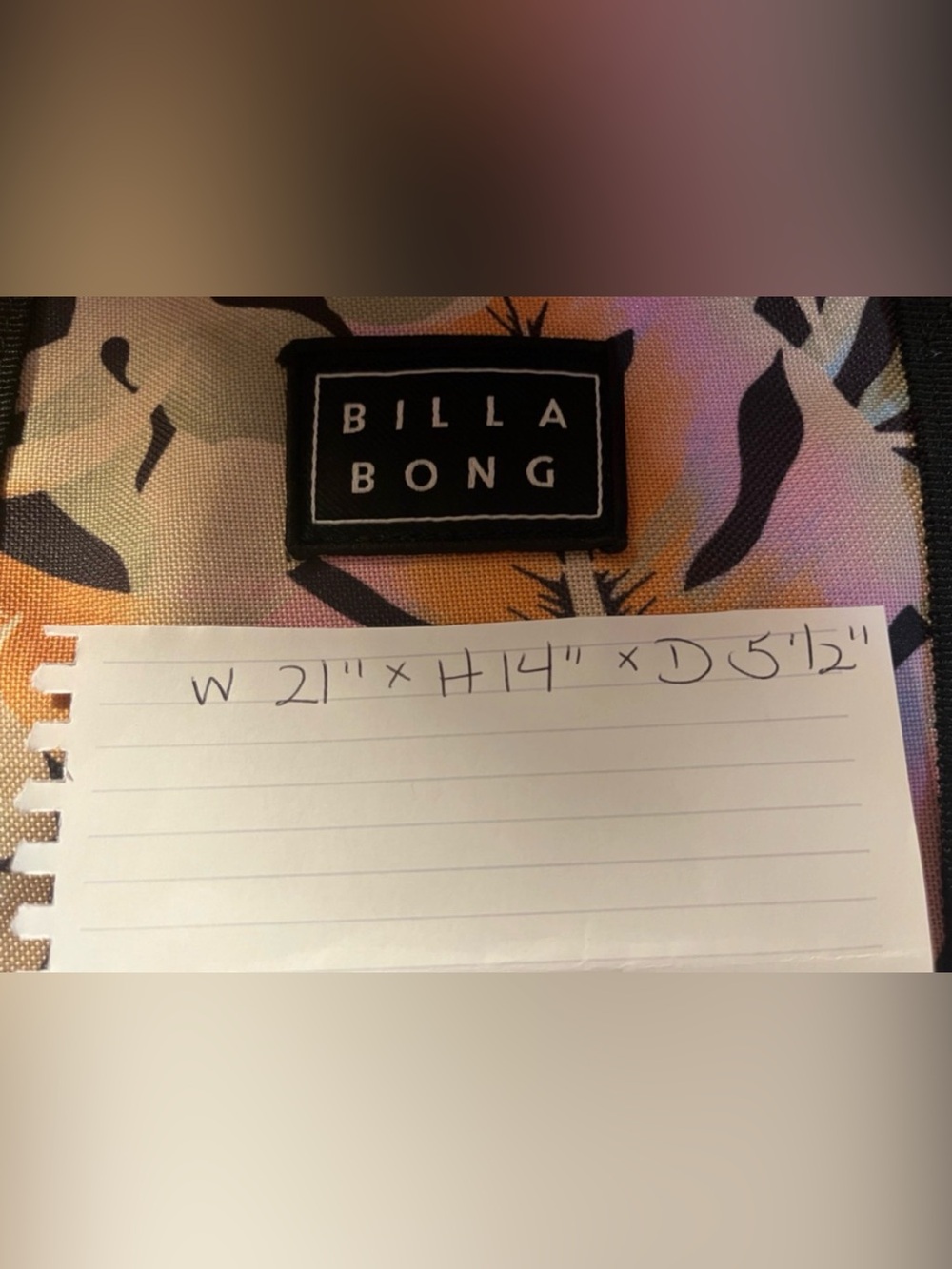 Billabong Tropical Tote Bag - EUC $75 - Picture 7 of 7